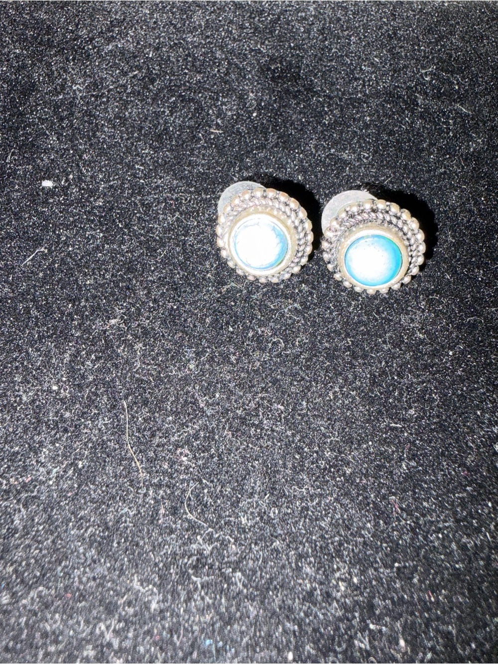 Turquoise Stone Silver Ring - Blue Accent Women's Jewelry - Picture 4 of 4
